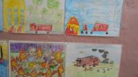 Выставка детских рисунков «Что о безопасности узнали – мы в рисунках нарисовали»