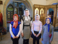 27 декабря в Спасо – Преображенском храме г. Бежецка игумен Феодор совершил крещение четырех воспитанниц